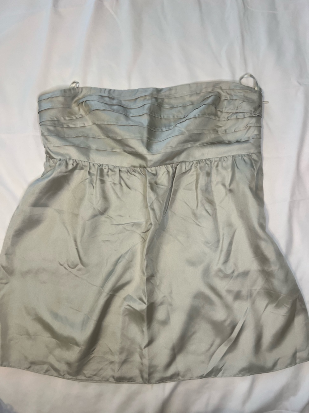 NWT Strapless 100% silk shell tube top banana republic